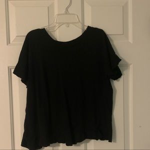 black top with an open back